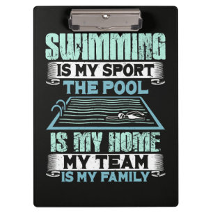 Porte-bloc La natation est mon sport La piscine est ma maison