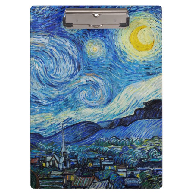Porte-bloc La nuit étoilée de Vincent Van Gogh (Devant)