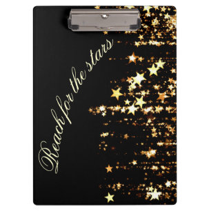 Porte-bloc La portée pour les étoiles tirant l'or se tient