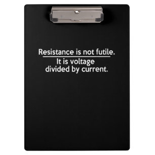 Porte-bloc La Résistance N'Est Pas Futile - Loi Ohms - Electr