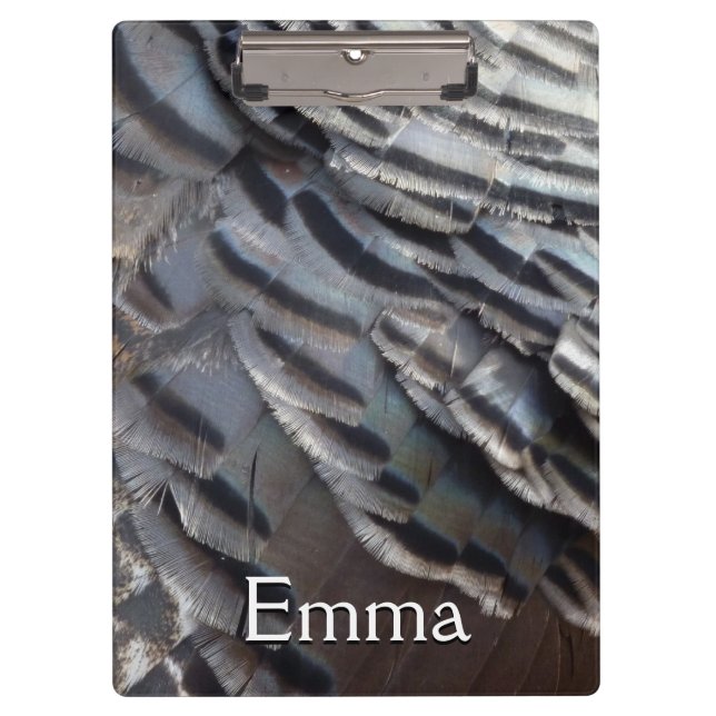 Porte-bloc La Turquie sauvage plumes II Design Abstrait de la (Devant)