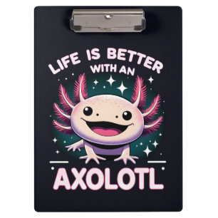 Porte-bloc La vie est meilleure avec un Axolotl, enfants Axol