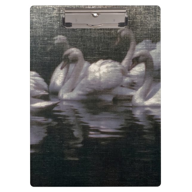 Porte-bloc Lac des cygnes au clair de lune (Devant)