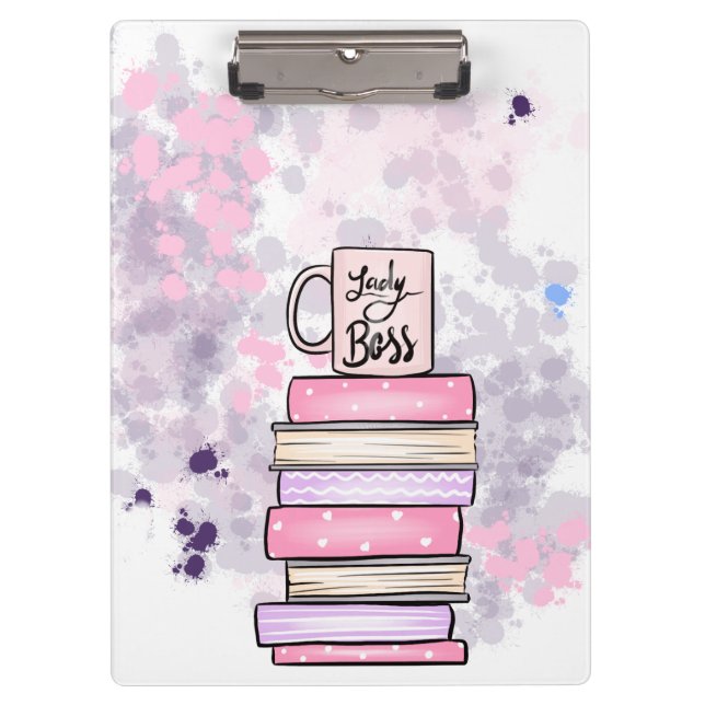 Porte-bloc Lady Boss Boss Books et Mug Planner (Devant)