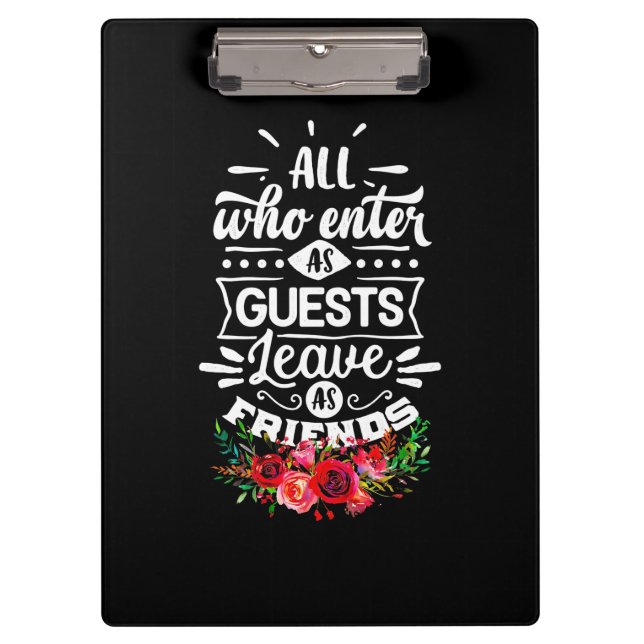 Porte-bloc Laisser comme amis (Devant)