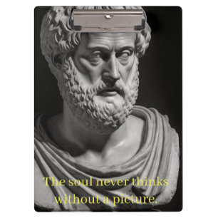 Porte-bloc L'âme ne pense jamais sans image