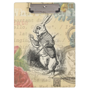 Porte-bloc Lapin Blanc Aventures d'Alice au Pays des Merveill