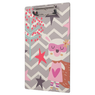 Porte-bloc Lapin de super héros de fille