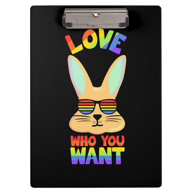 Porte-bloc Lapin lesbien LGBT (Devant)