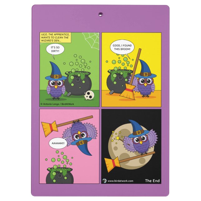 Porte-bloc L'Assistant Apprentice - Cleaning Comic (Dos)