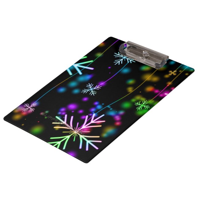 Porte-bloc L'atmosphère festive et animée de Noël de Slippery (Incliné)