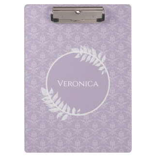 Porte-bloc Lavender Elegant Damask Porte - bloc