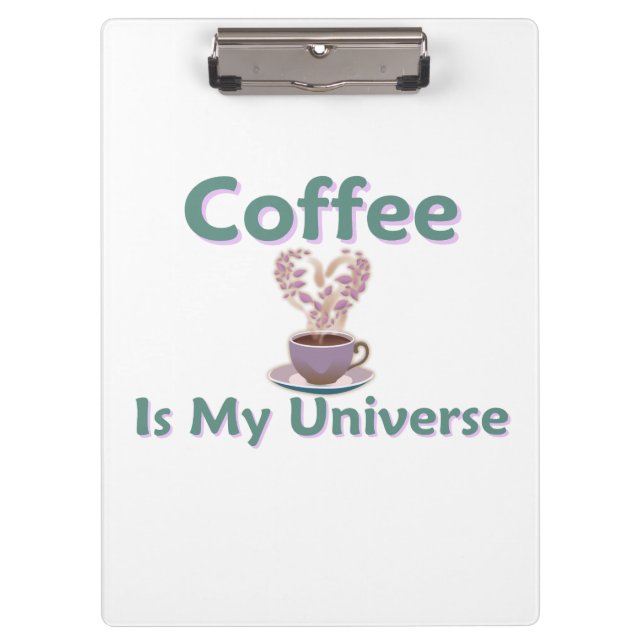 Porte-bloc Le café est mon univers (Devant)