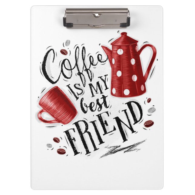 Porte-bloc Le Café Lover Est Mon Meilleur Ami (Devant)