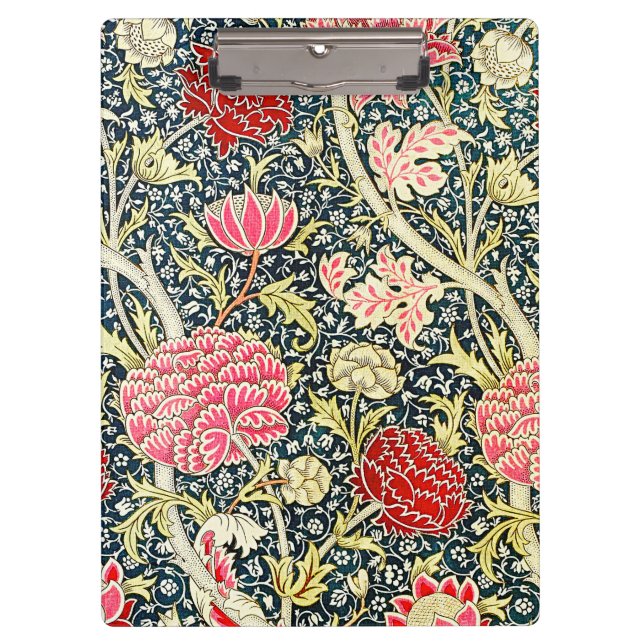 Porte-bloc Le célèbre motif Cray de William Morris (Devant)