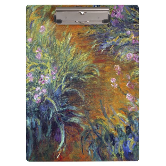 Porte-bloc Le chemin à travers les Irises par Claude Monet (Devant)