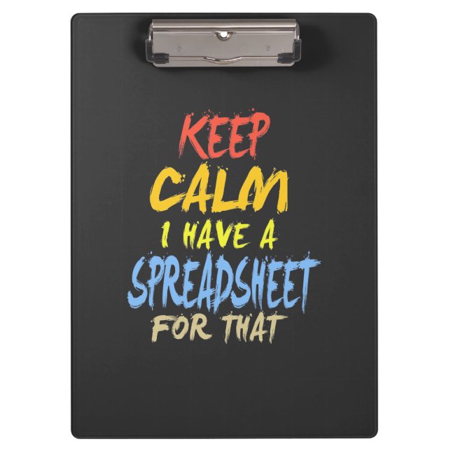 Porte-bloc Le Comptable A Une Feuille De Calcul Pour Cela (Devant)