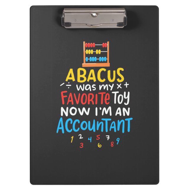 Porte-bloc Le Comptable Abacus Était Mon Jouet Préféré (Devant)