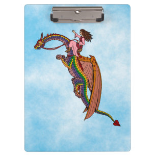 Porte-bloc Le dragon arc-en-ciel