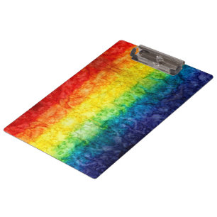 Porte-bloc Le drapeau tie-dyé de SlipperyJoe arc-en-ciel pres