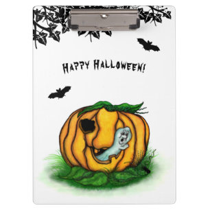 Porte-bloc Le fantôme d'Halloween, chauve-souris, fantôme et 