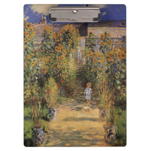 Porte-bloc Le jardin de l'artiste à Vetheuil par Claude Monet