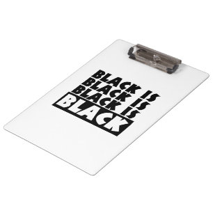 Porte-bloc Le noir est noir