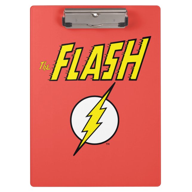 Porte-bloc Le nom Flash et logo d'éclair (Devant)