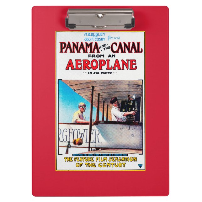 Porte-bloc Le Panama et le courrier de promo de film d'avion (Devant)