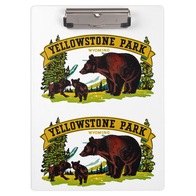 Porte-bloc Le parc Yellowstone (Devant)