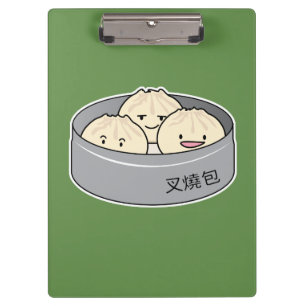 Porte-bloc Le petit déjeuner chinois de dim sum de petit pain