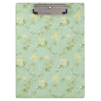 Porte-bloc Le petit jaune vintage fleurit le porte - bloc