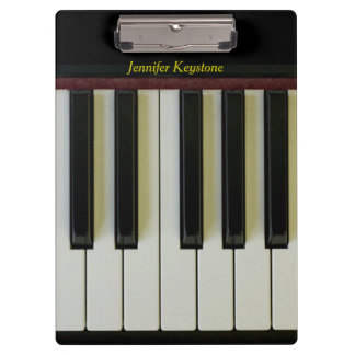 Porte-bloc Le piano verrouille le nom personnalisable