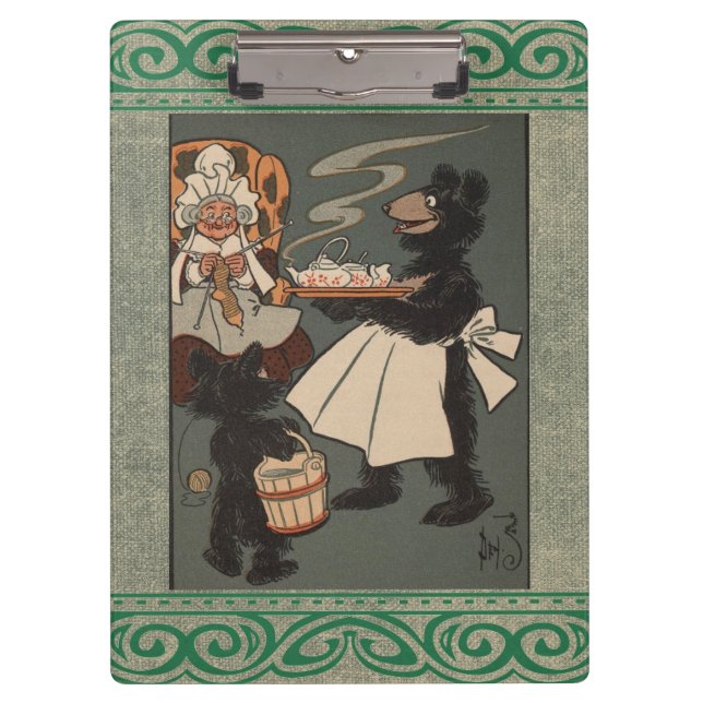 Porte-bloc Le Porte - bloc des trois ours (Devant)