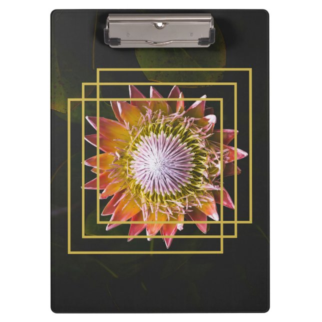 Porte-bloc Lecteur de fleurs | Fleur Carré (Devant)