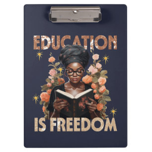 Porte-bloc L'éducation est la liberté Livres enseignants Hist