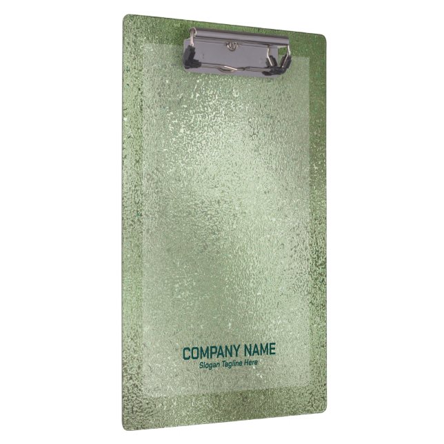 Porte-bloc Léger vert irisé brillant texture en verre (Swatch)