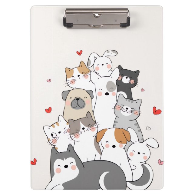 Porte-bloc Les animaux mignons (Devant)