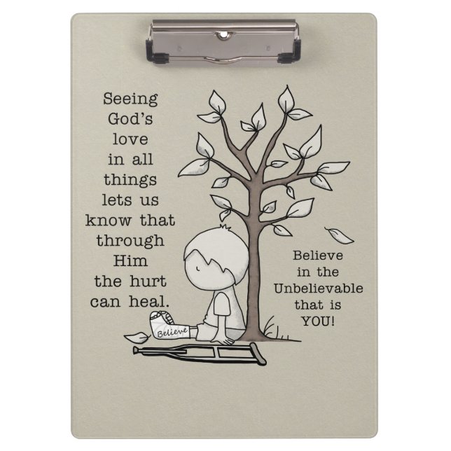 Porte-bloc Les blessures peuvent guérir (Devant)