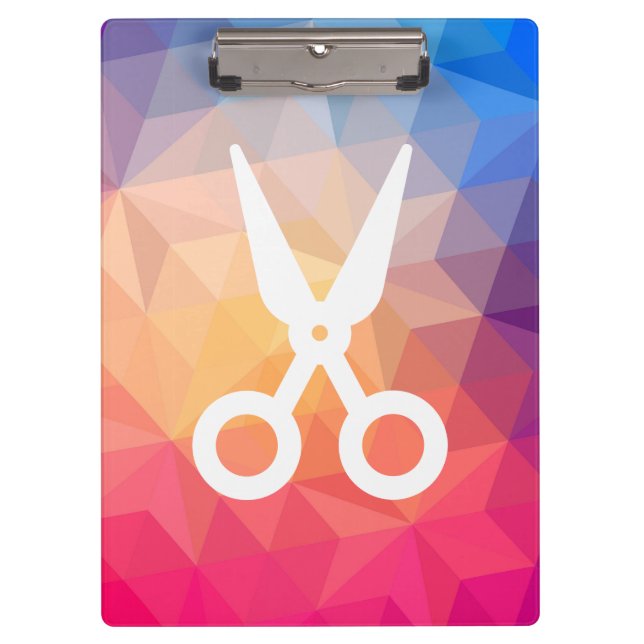 Porte-bloc Les cheveux coupent le symbole (Devant)
