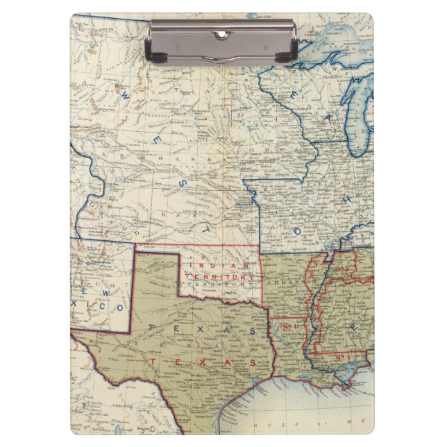 Porte-bloc Les Etats-Unis en juin 1861 (Devant)