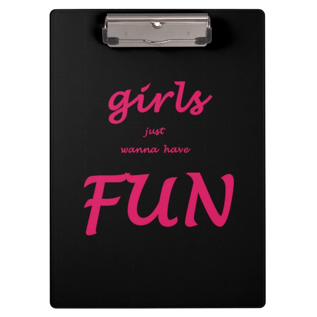 Porte-bloc les filles veulent juste s'amuser (Devant)
