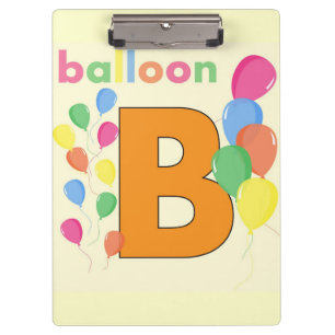 Porte-bloc Lettre ballons B Porte - bloc