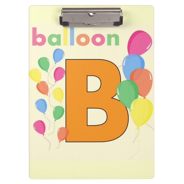 Porte-bloc Lettre ballons B Porte - bloc (Devant)