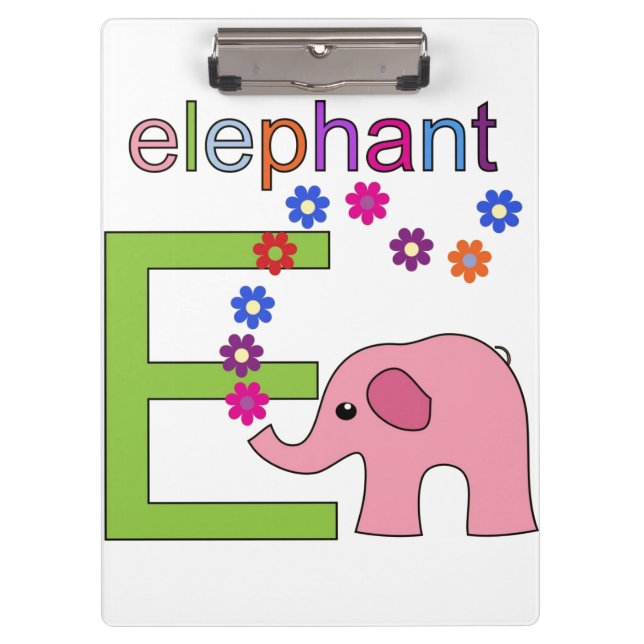 Porte-bloc LETTRE Éléphante E Porte - bloc (Devant)