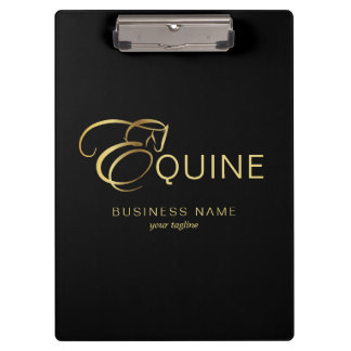 Porte-bloc Lettre monogramme E Cheval en or