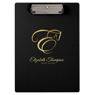 Porte-bloc Lettre monogramme E Horse