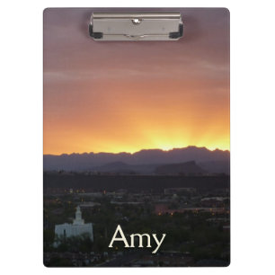 Porte-bloc Lever de soleil sur le paysage de St. George Utah