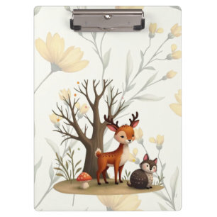 Porte-bloc Licorne Cerf & Hérisson Fantaisiste
