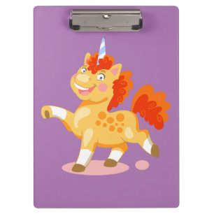 Porte-bloc Licorne orange drôle